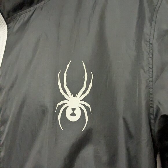 Spyder Optic Men's Water Resistant Jacket Size  L Black / Red - Picture 4 of 12
